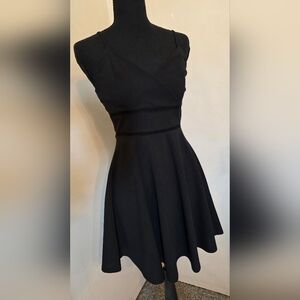 Jun & Ivy Black A-Line Mini Dress